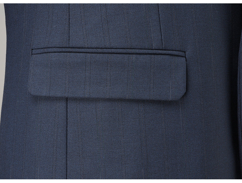 Men's Premium Striped Suit Set | Professional 2-Piece Collection