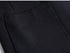 Close-up of navy blazer side pocket detail showing welt pocket construction
