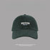 Green cotton baseball cap with Boston 1831 logo, foldable summer hat with sunscreen protection
