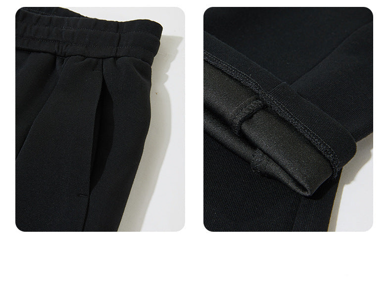 Additional close-up images highlighting pants' construction and fabric details