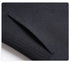 Detail shot of navy wool jacket fabric showing texture and fold