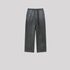 Charcoal gray sweatpants with elastic waistband and straight leg cut displayed on minimalist background