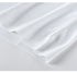 Close-up of white polo shirt fabric showing piqué texture and sleeve hem finishing