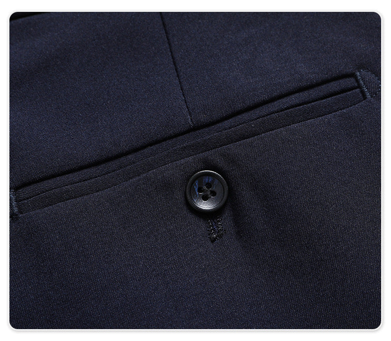 Men's Navy Double-Breasted 2-Piece Suit | Executive Collection