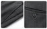Detail shots showing fabric texture and button finish of pinstripe suiting material