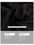 Product information card showing dress fabric details and model measurements