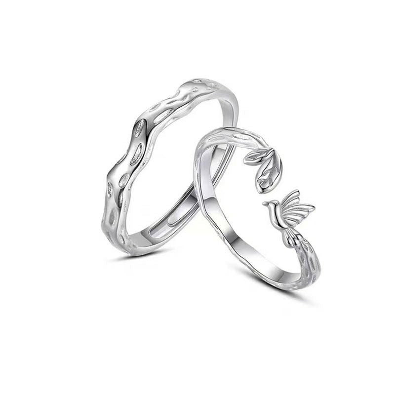 Nature’s Elegance: Intricate Silver Butterfly & Flora Ring