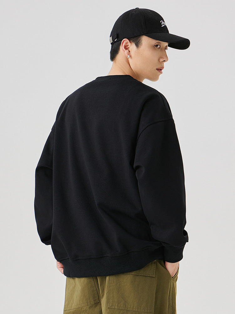 Pocket Logo Cotton Blend Sweatshirt