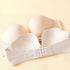 Strapless push-up bra with a soft "W" support structure, removable straps, and non-slip band, displayed open to show interior design and hook closure.