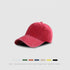 Salmon pink cotton baseball cap with soft washed finish