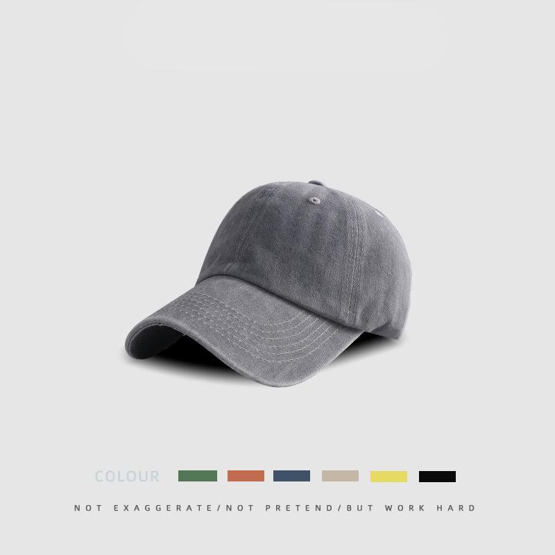 Light gray cotton baseball cap with clean minimalist styling