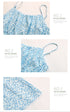 Detailed shots of the dress’s ruched bodice, adjustable straps, and lightweight fabric, emphasizing its design features