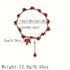 Bracelet sizing and specification chart with dimensional measurements