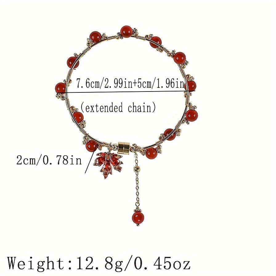 Bracelet sizing and specification chart with dimensional measurements