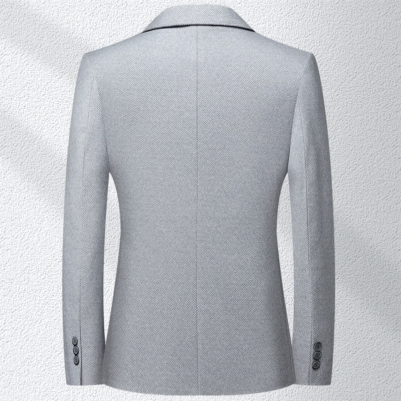 Men's Wool-Blend Blazer | Wrinkle-Free Business Casual Suit Jacket