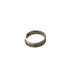 A vintage-style silver adjustable ring with Roman numerals and inscriptions displayed against white background
