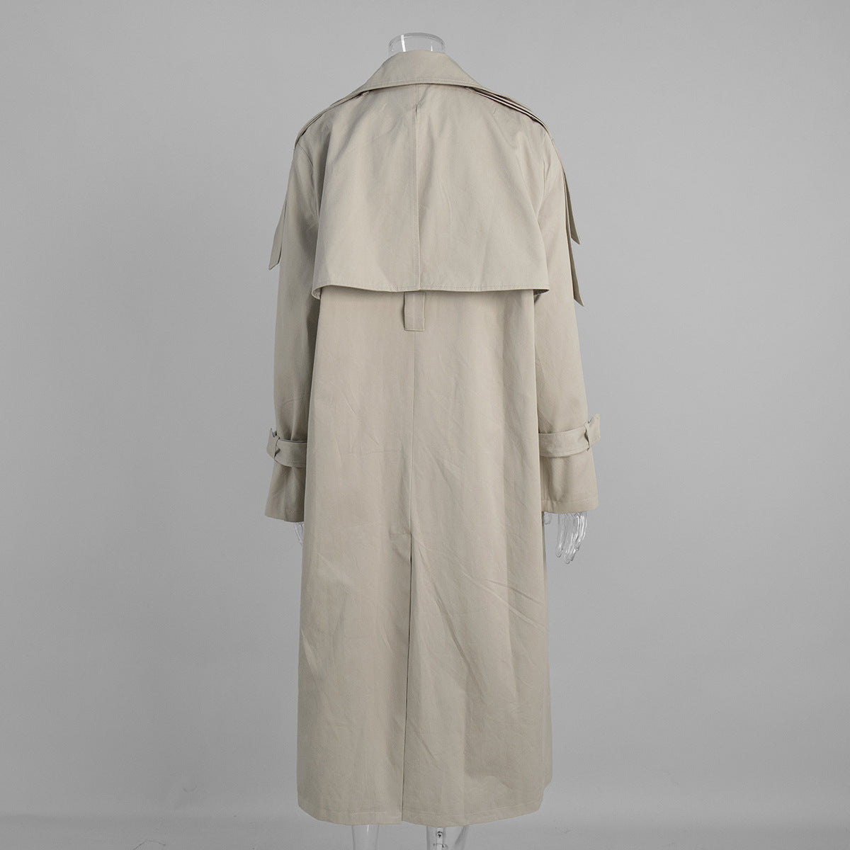 Classic British Double-Breasted Women's Trench Coat