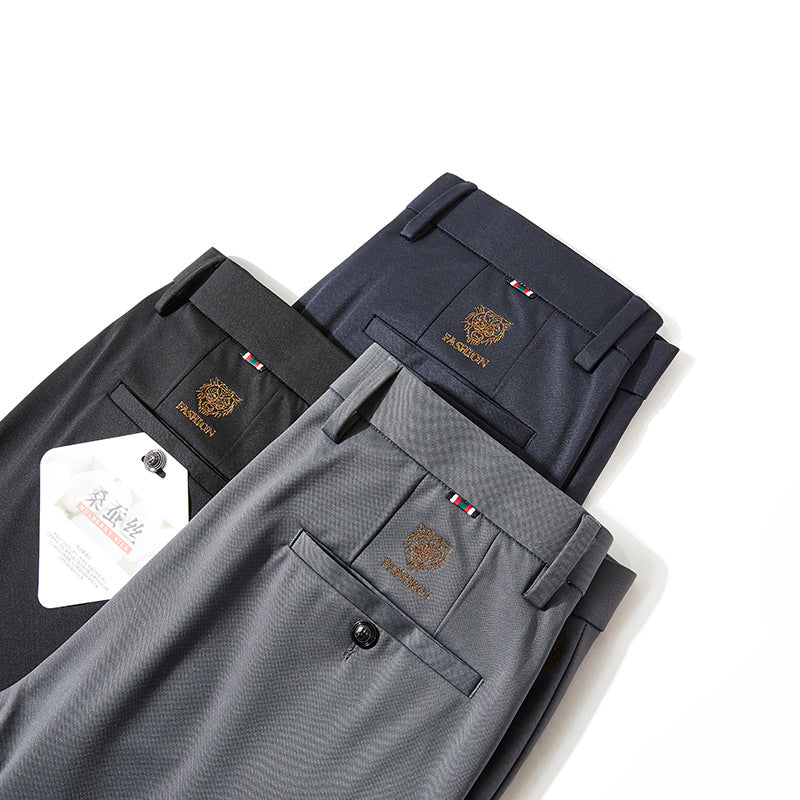 Men's Luxury Tech Trousers | Mulberry Silk-Blend Professional Pants