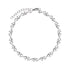 Silver chain necklace with Lightning Bolt pattern