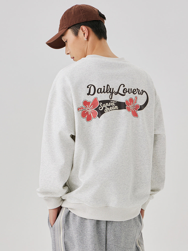 Mini Floral Logo Cotton Blend Sweatshirt