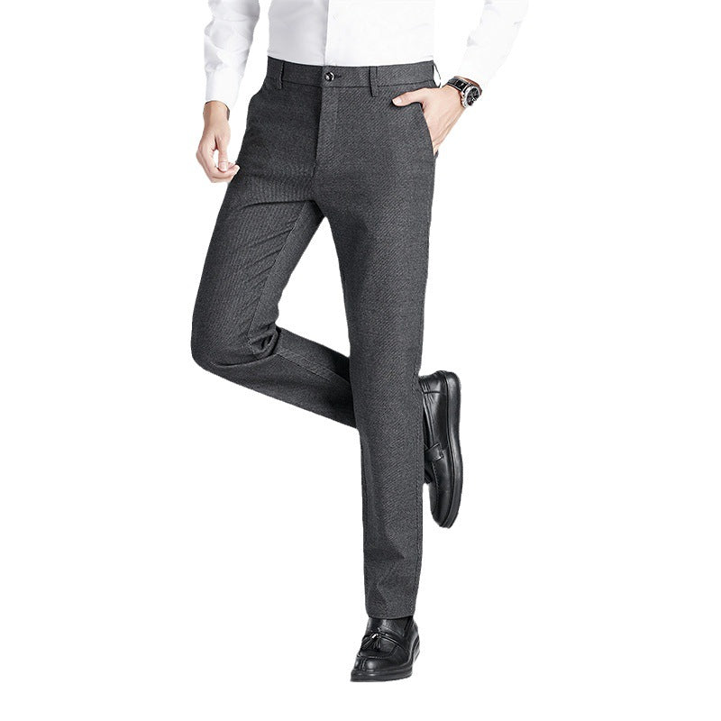 Men's Wool Blend Dress Pants | Winter Professional Business Trousers