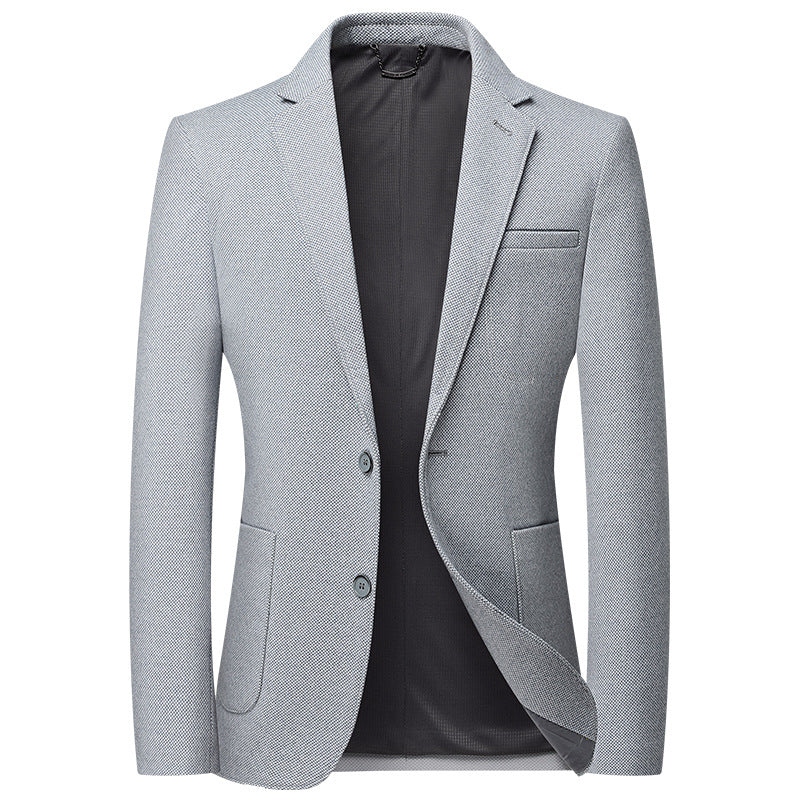 Men's Wool-Blend Blazer | Wrinkle-Free Business Casual Suit Jacket