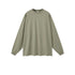 Sage oversized sweatshirt with crew neck on plain background