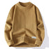Brown textured knit sweater