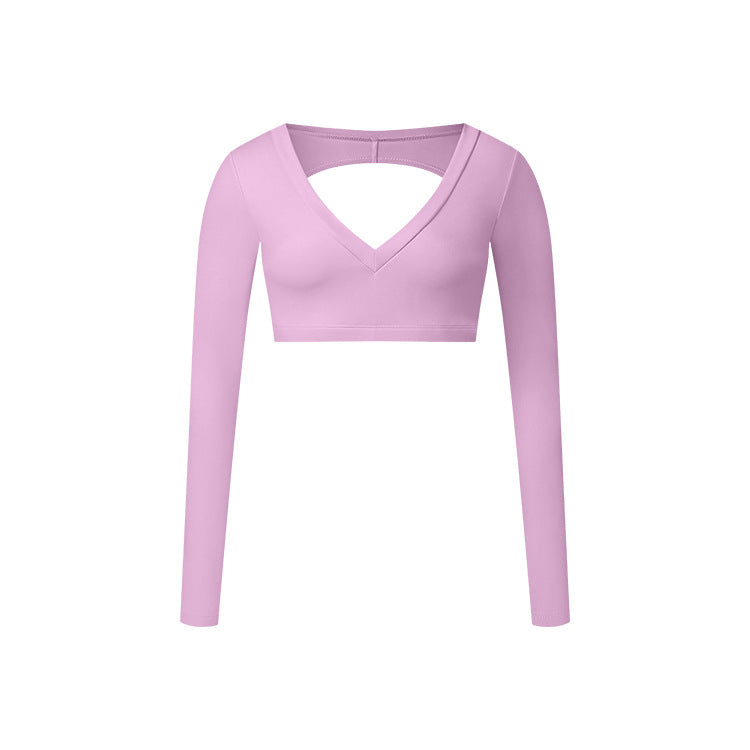 V-Neck Long Sleeve Active Top – Performance Meets Style – ZINNTRA