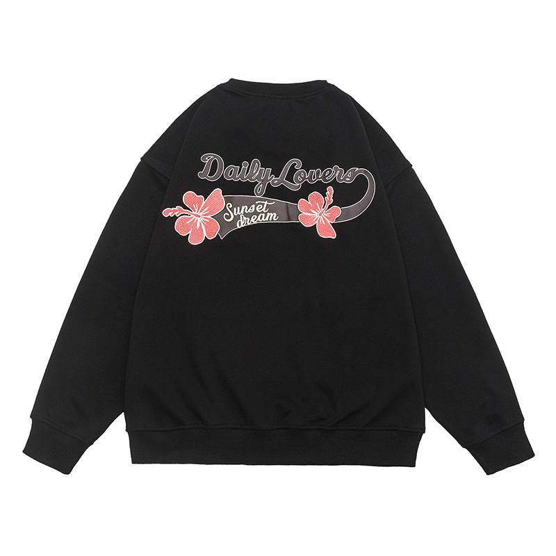 Mini Floral Logo Cotton Blend Sweatshirt