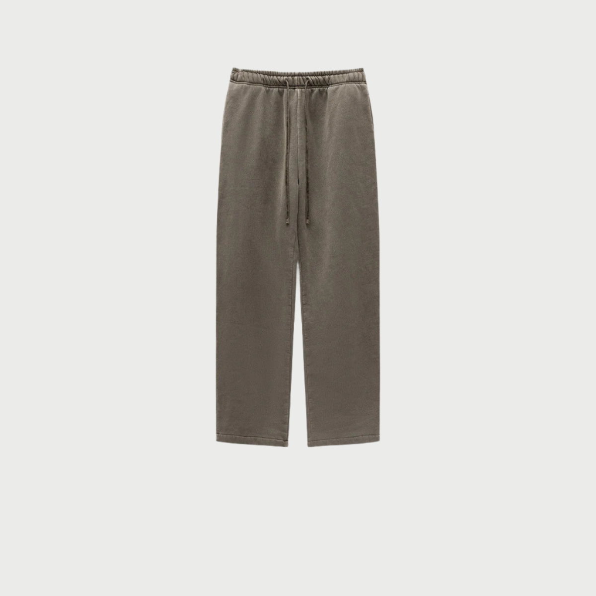 Men's Washed Fleece Distressed Sweatpants | Light Fleece Lined Straight Leg