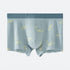 Powder Blue men's boxer briefs with money pattern print and contrast waistband