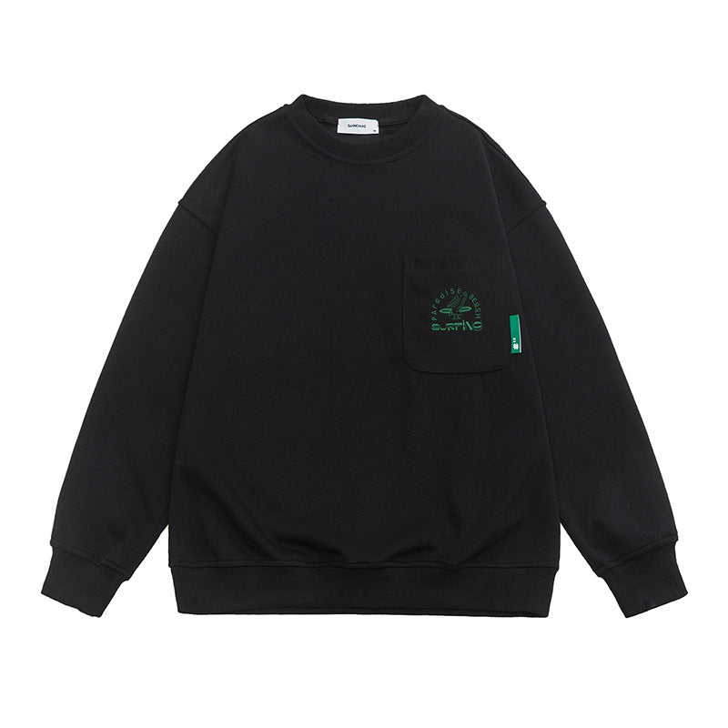 Pocket Logo Cotton Blend Sweatshirt