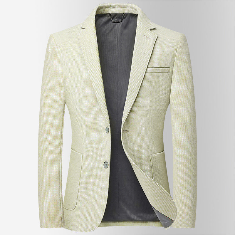 Men's Wool-Blend Blazer | Wrinkle-Free Business Casual Suit Jacket