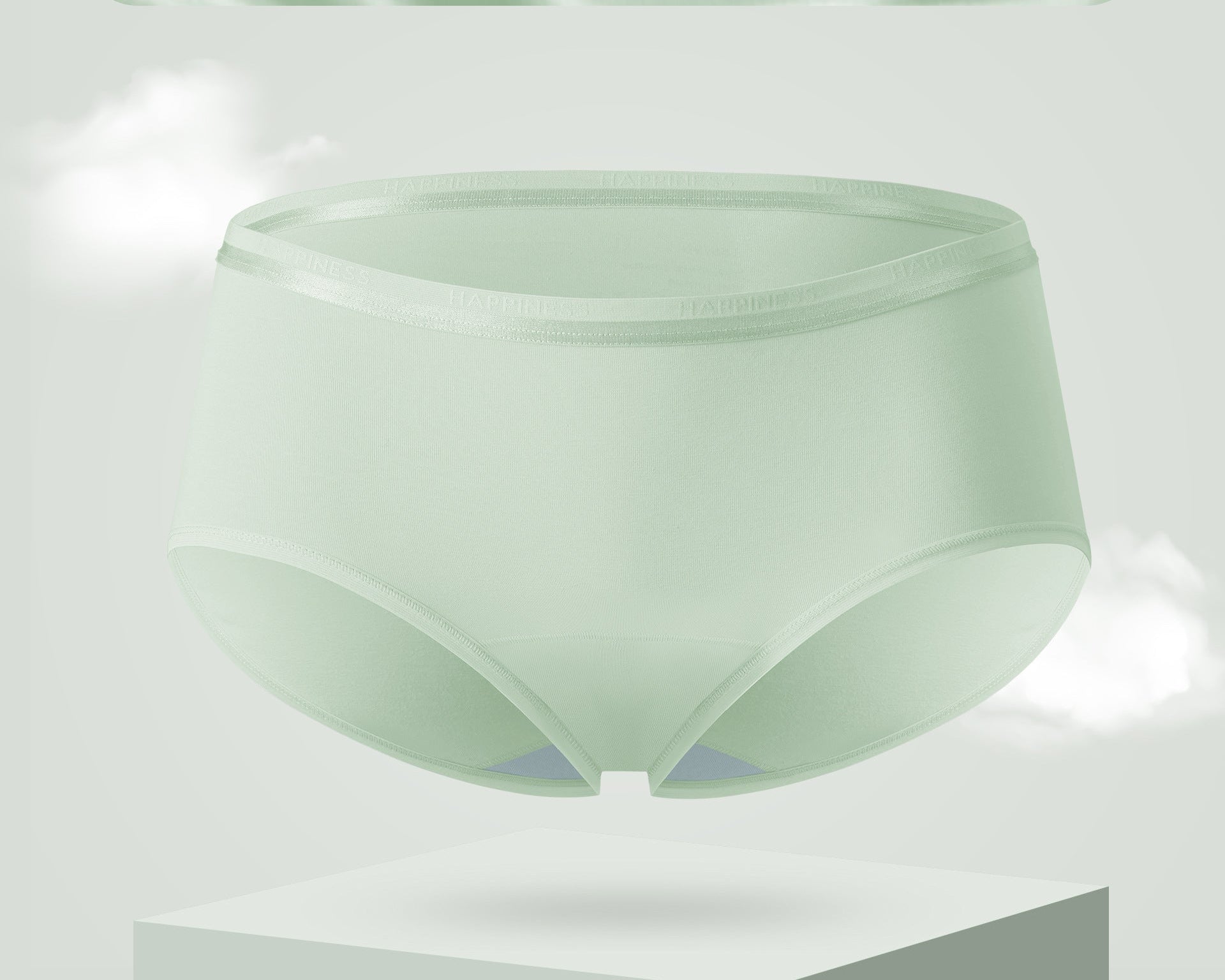 Antibacterial brief in apple green made with cotton