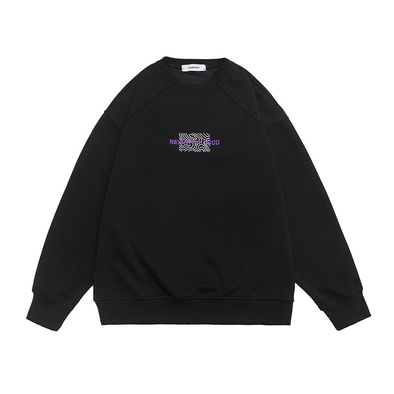 Neon Wave Logo Cotton Blend Sweatshirt
