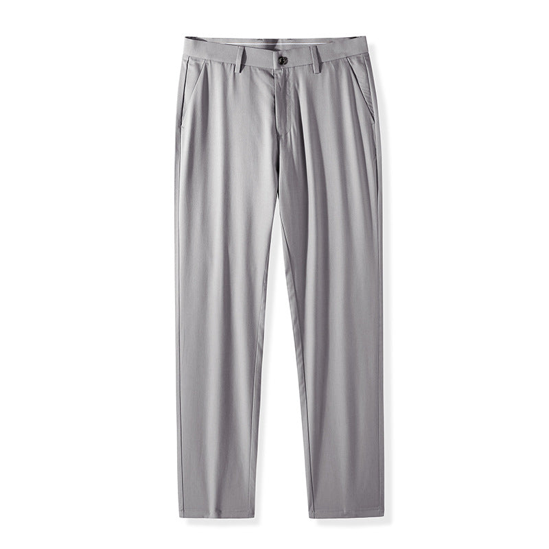 Men's Natural Mulberry Silk Tailored Pants | Luxurious Wrinkle-Free Trousers