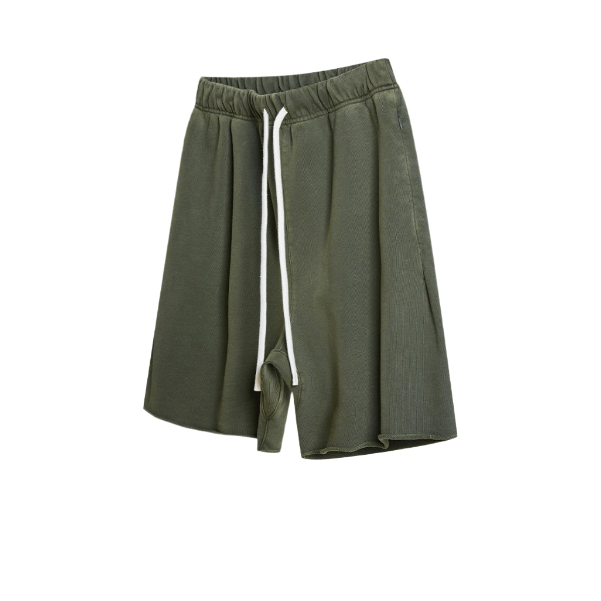 Premium Raw Edge Washed Cotton Shorts
