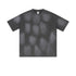 Charcoal gray t-shirt with chest pocket and subtle distressed details on white background