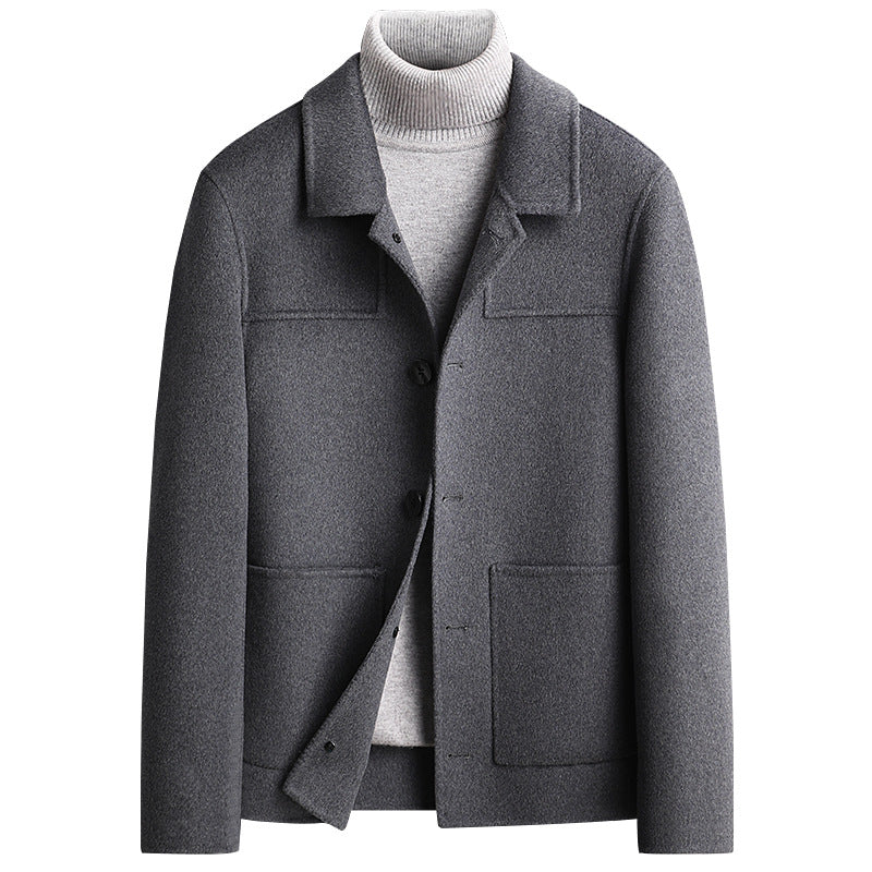 Men's Modern Short Wool Jacket | Casual Winter Essential