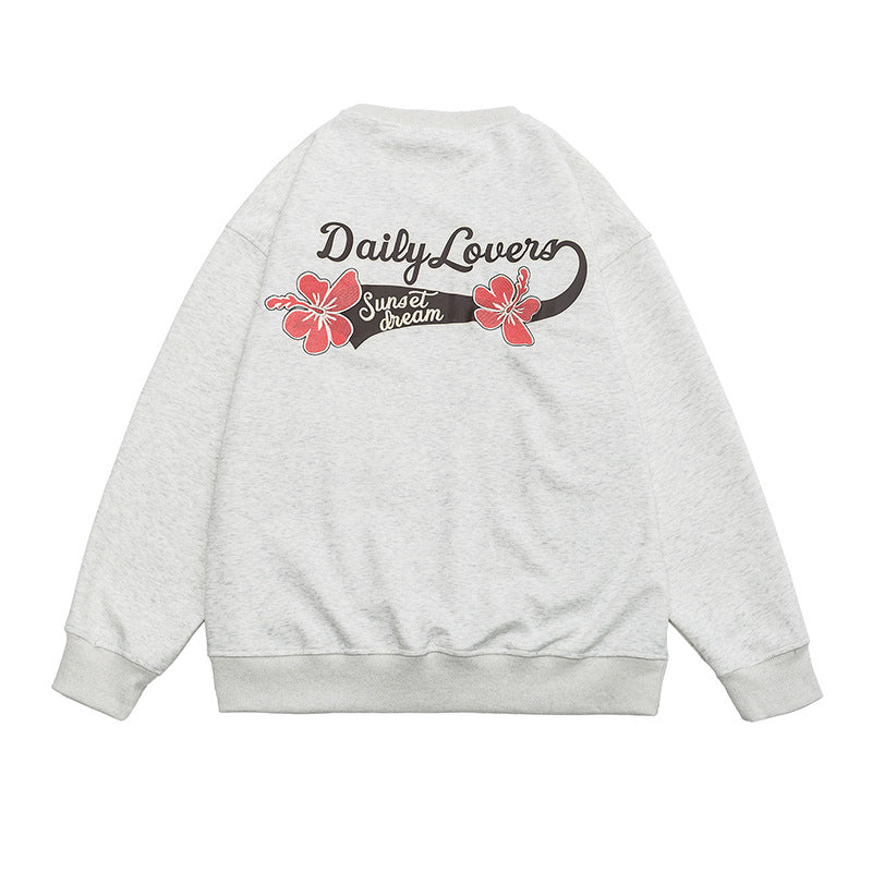 Mini Floral Logo Cotton Blend Sweatshirt