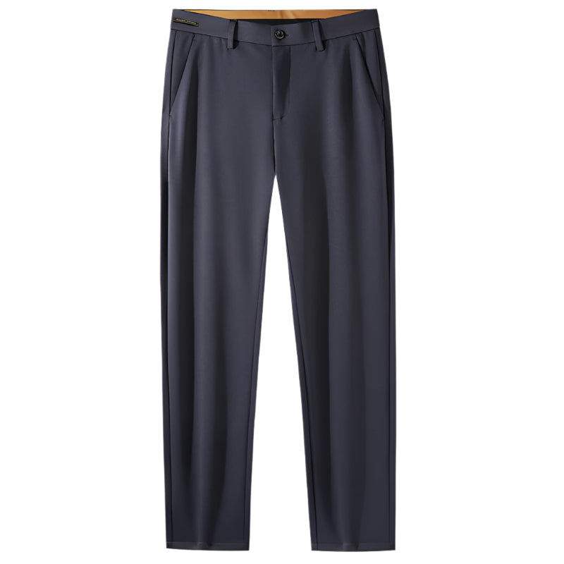 Men's Luxury Fleece-Lined Wool Pants | Winter Thermal Business Trousers