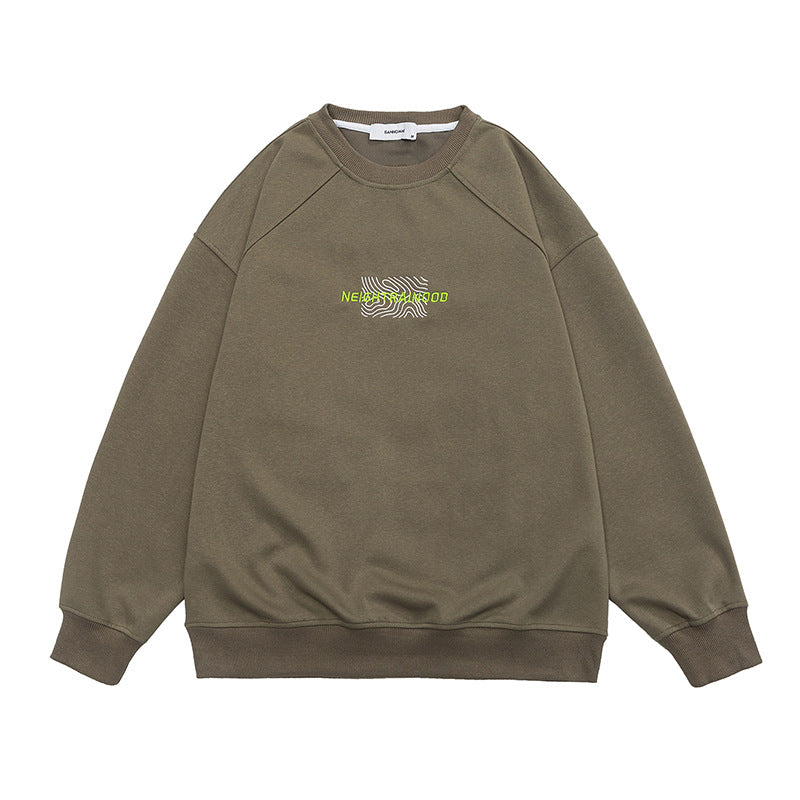 Neon Wave Logo Cotton Blend Sweatshirt