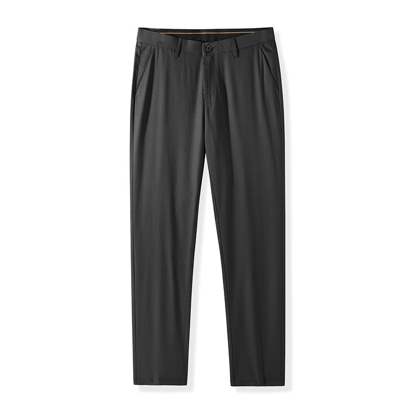Men's Natural Mulberry Silk Tailored Pants | Luxurious Wrinkle-Free Trousers