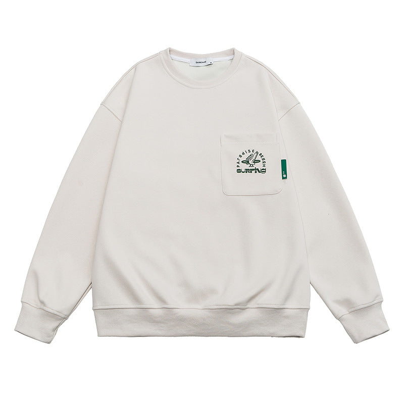 Pocket Logo Cotton Blend Sweatshirt