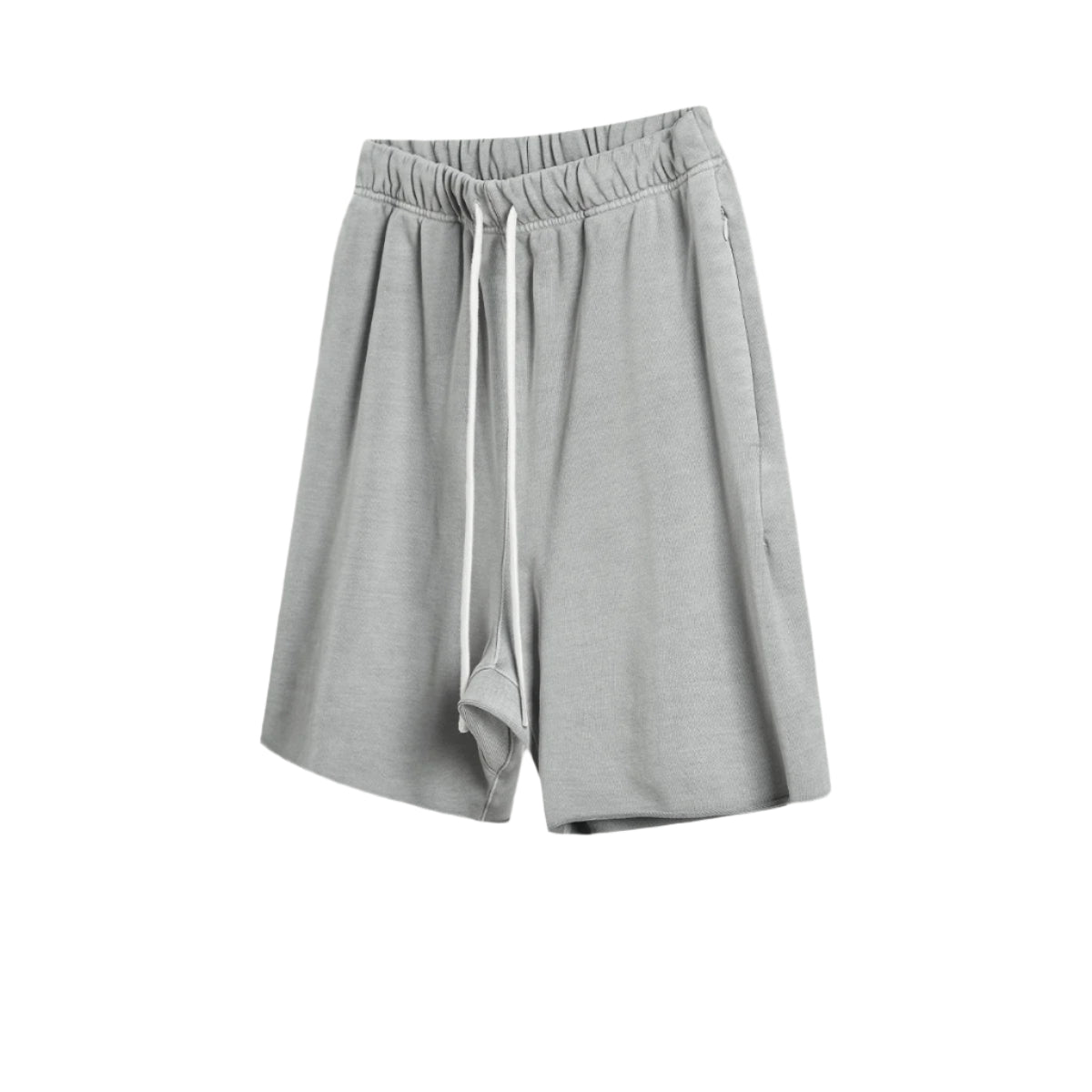 Premium Raw Edge Washed Cotton Shorts