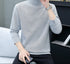 Quill gray turtleneck sweater with fleece lining