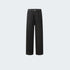 Black wide-leg jeans with relaxed fit and classic 5-pocket styling