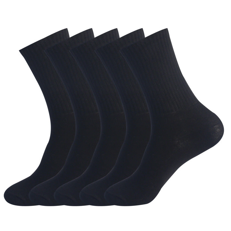 Moisture-Wicking Athletic Crew Socks (2 Pairs)
