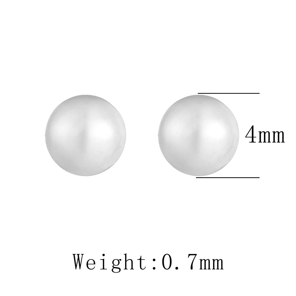 925 sterling silver ball stud earrings 4mm minimalist bead design for everyday wear